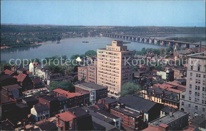 Harrisburg Pennsylvania M. Harvey Taylor Bridge Hotel Harrisburger Susquehanna R
