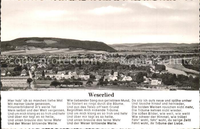Hoexter Weser Gesamtansicht Weserlied
