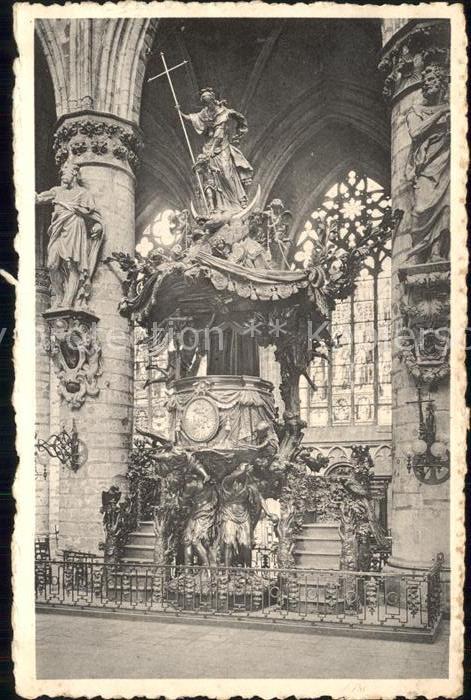 Bruxelles Bruessel Collegiales des Saints Michel et Gudule Chaire de Verite