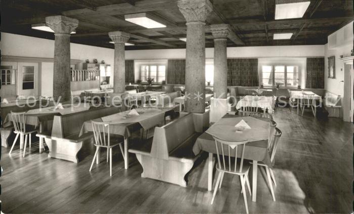 Brannenburg Erholungsheim der Deutschen Postgewerkschaft DPG Speisesaal