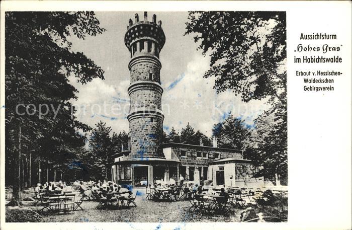 KAssEL  CITY Berggasthaus Hohes Gras Aussichtsturm Habichtswald