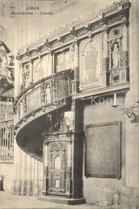 LueBECK  CITY Marienkirche Chortuer