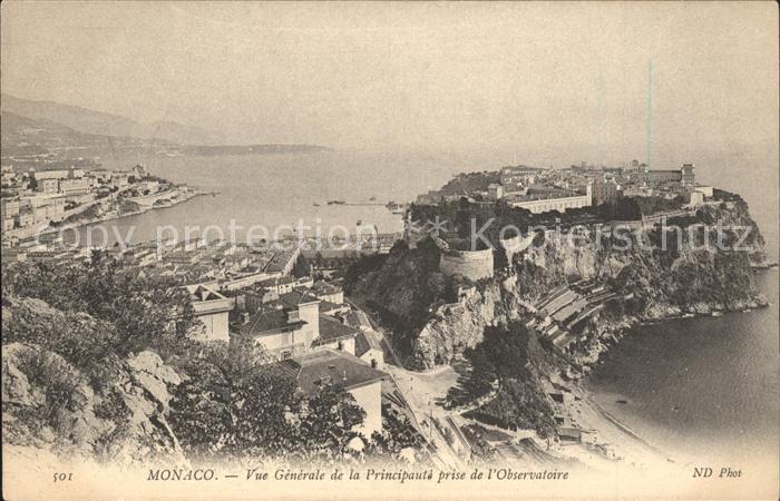 Monaco Vue generale de la Principaute prise de l'Observatoire