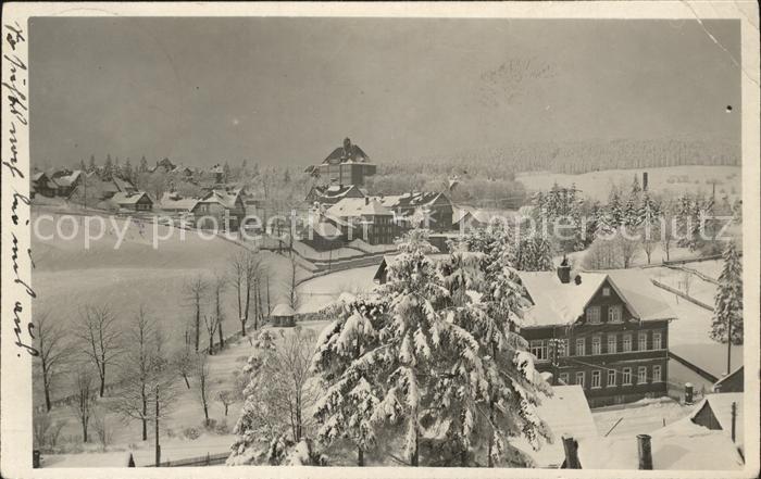 Schmiedefeld Rennsteig Winterpanorama