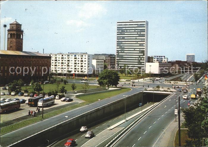 Karlsruhe Strassenunterfuehrung am Ettlinger Tor Hochhaus