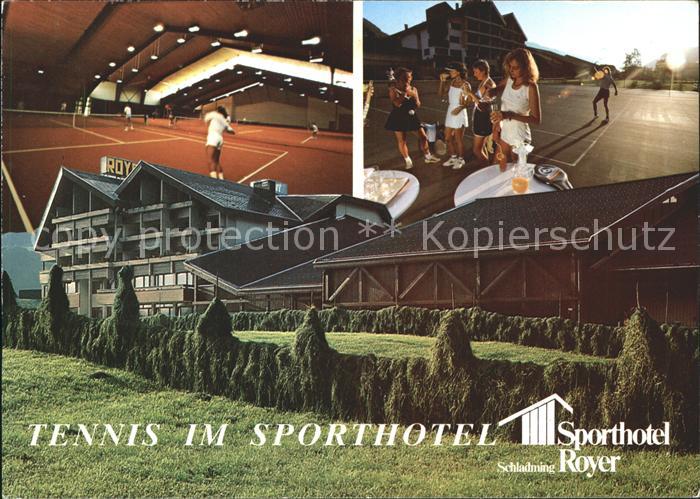 Schladming Obersteiermark Tennis im Sporthotel Royer Tennishalle