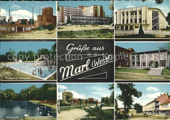 Marl Westfalen Zeche Klinik Theater Die Insel Schillerstrasse Chemische Werke Vo