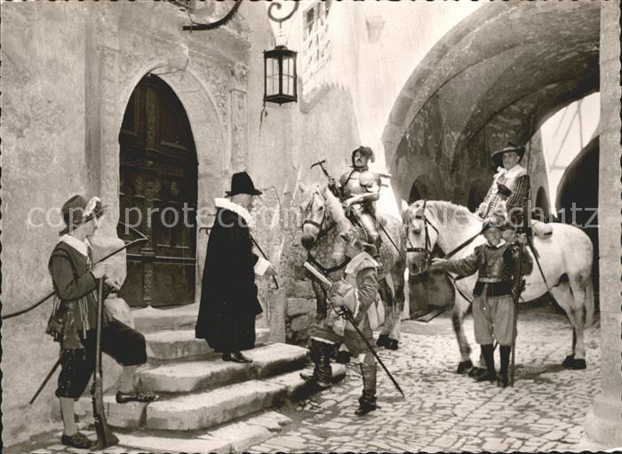 Rothenburg Tauber Altes Rathausportal Ritterfest