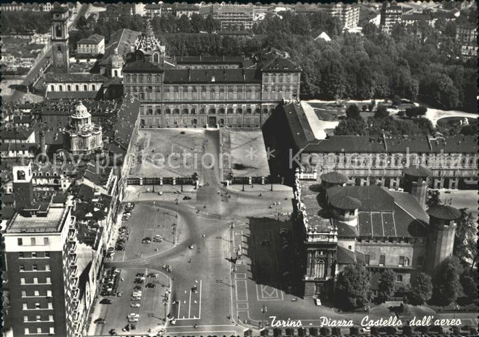 Torino Piazza Castello dall'aereo