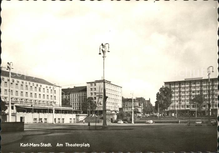 Karl-Marx-Stadt CHEMNITZ am Theaterplatz