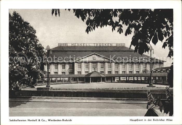 Biebrich Wiesbaden Sektkellerei Henkell & Co Hauptfront Biebricher Allee