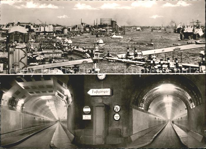 HAMBURG  CITY Hafen und Elbtunnel