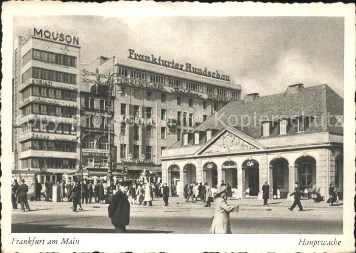 Frankfurt Main Hauptwache Frankfurter Rundschau
