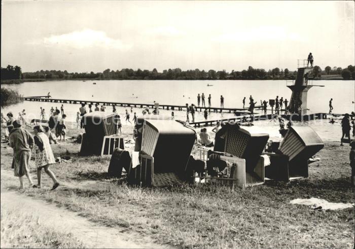 Mirow Strand Sprungturm Seebad Mecklenburgische Seenplatte