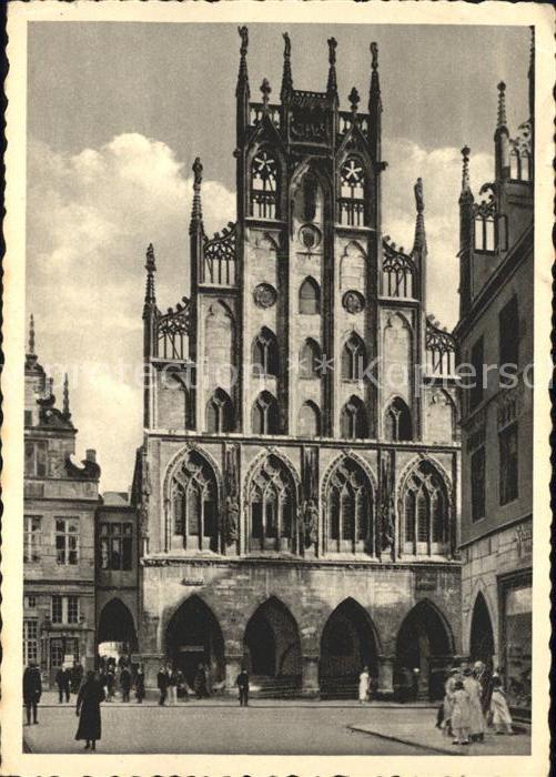 Muenster Westfalen Rathaus Giebel