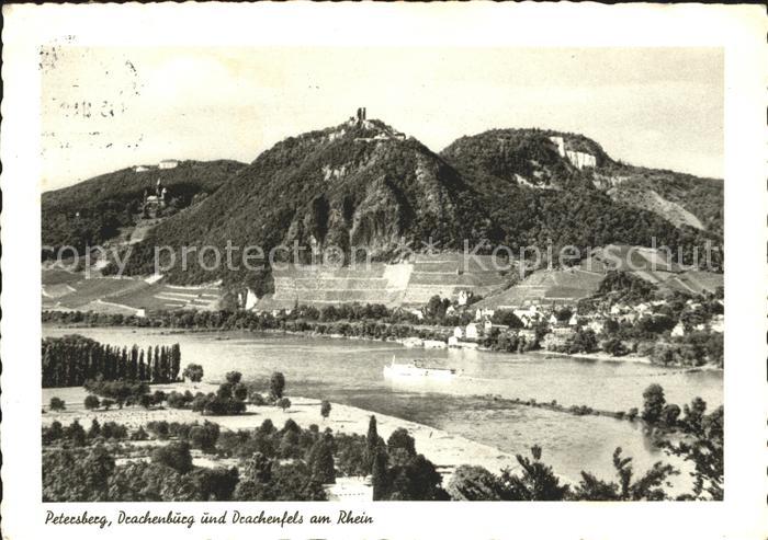 Koenigswinter Petersburg Drachenburg und Drachenfels am Rhein