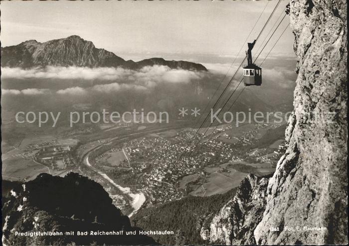 Bad Reichenhall Predigtstuhlbahn Talblick mit Hochstaufen