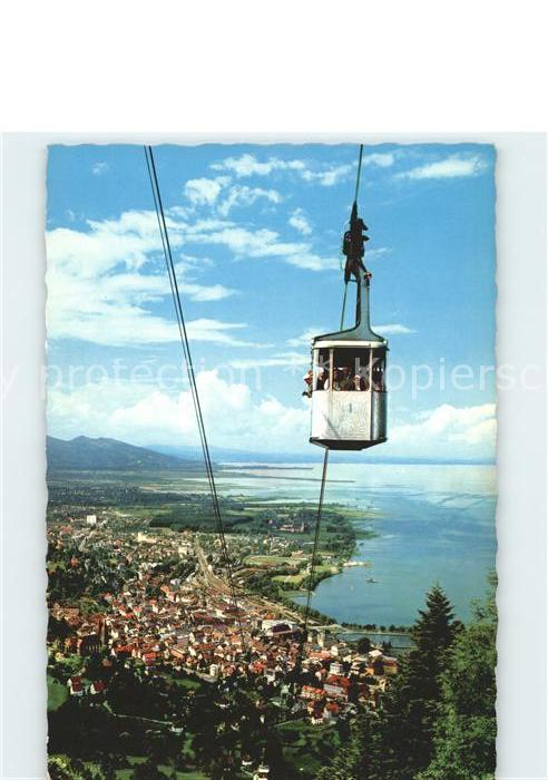 Bregenz Vorarlberg Panorama Bodensee Pfaenderbahn Bergbahn