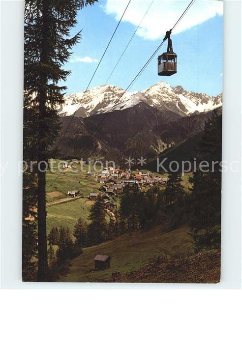 Serfaus Tirol mit Komperdellseilbahn Sommerpanorama Alpen