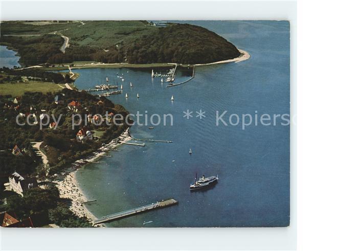 Gluecksburg Ostseebad Hafen Fliegeraufnahme