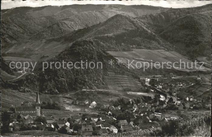 Mayschoss Panorama mit Burg Saffenburg