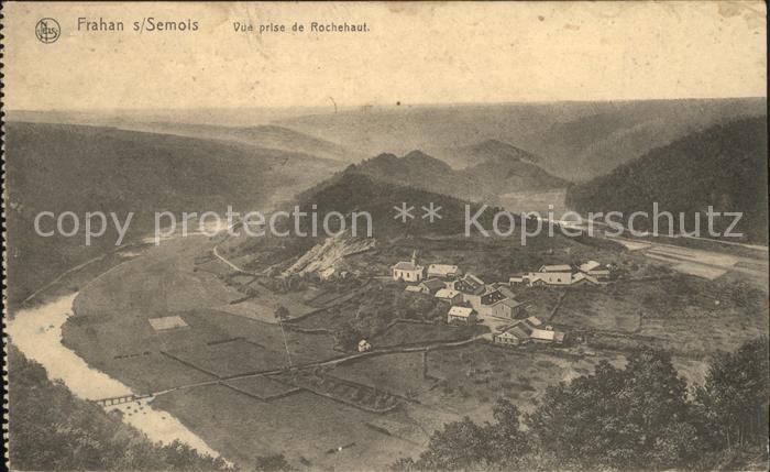 Frahan sur Semois Vue panoramique prise de Rochehaut