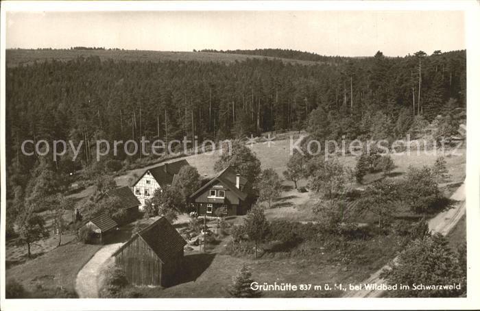 Wildbad Schwarzwald Gasthaus Pension Gruenhuette