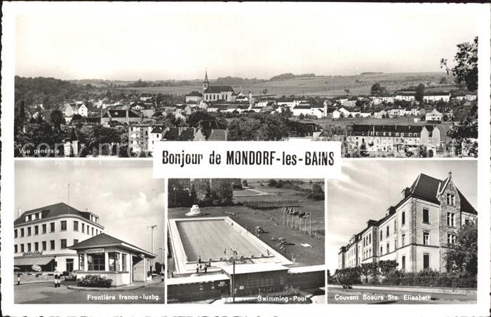 Mondorf-les-Bains Vue generale Frontiere Swimming Pool Couvent