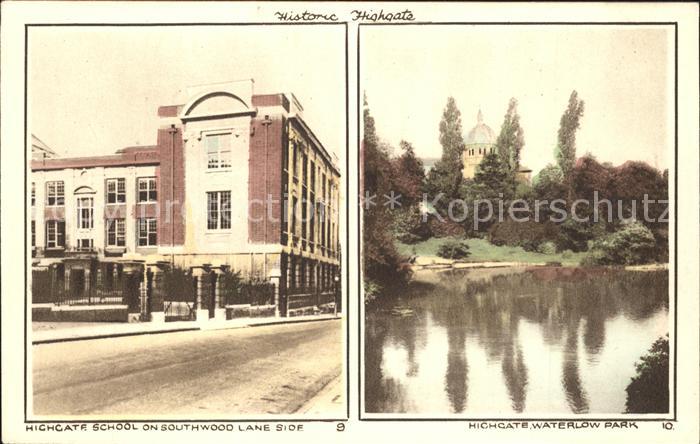 Highgate Camden School on Southwood Lane Side Waterlow Park