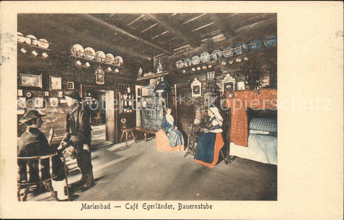 Marienbad Tschechien Boehmen Cafe Egerlaender Bauernstube