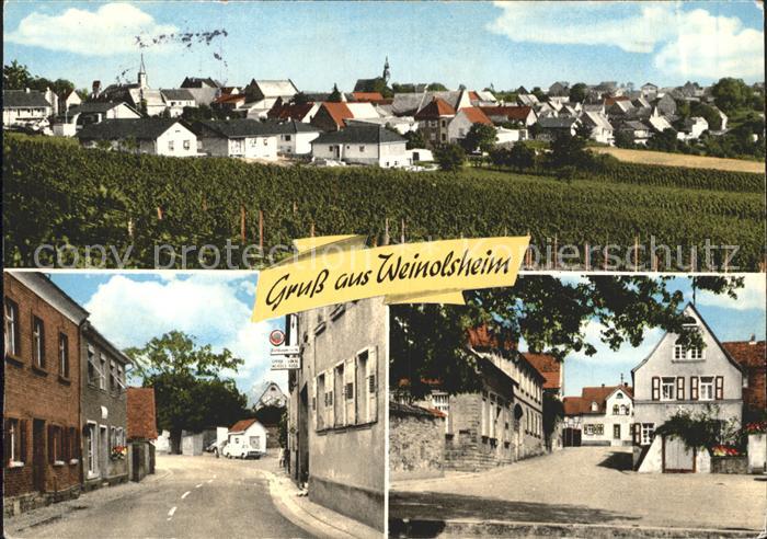 Weinolsheim Teilansichten Weinort Strassenpartie