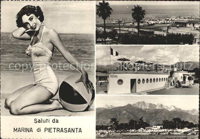 Marina di Pietrasanta Teilansichten Badenixe Liz Taylor