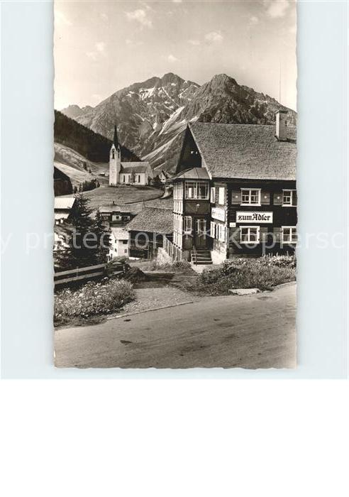 Hirschegg Kleinwalsertal Vorarlberg Gasthof Pension zum Adler Alpenblick