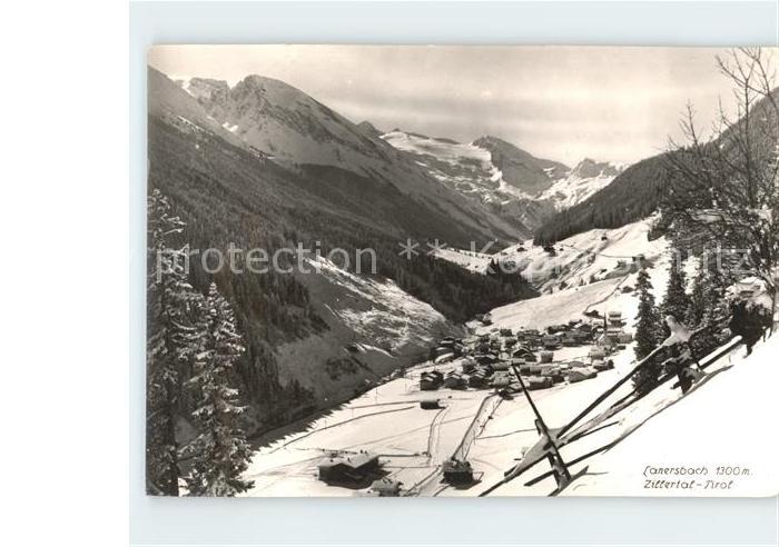 Lanersbach Winterpanorama Zillertal Alpen