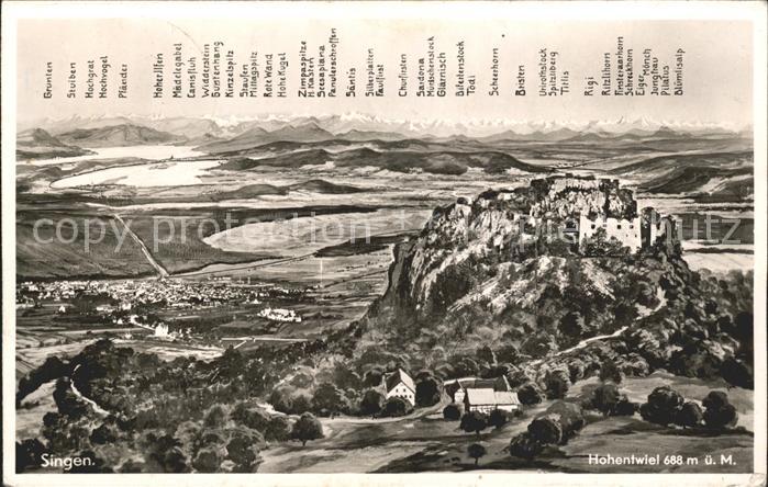 Singen Hohentwiel Panorama