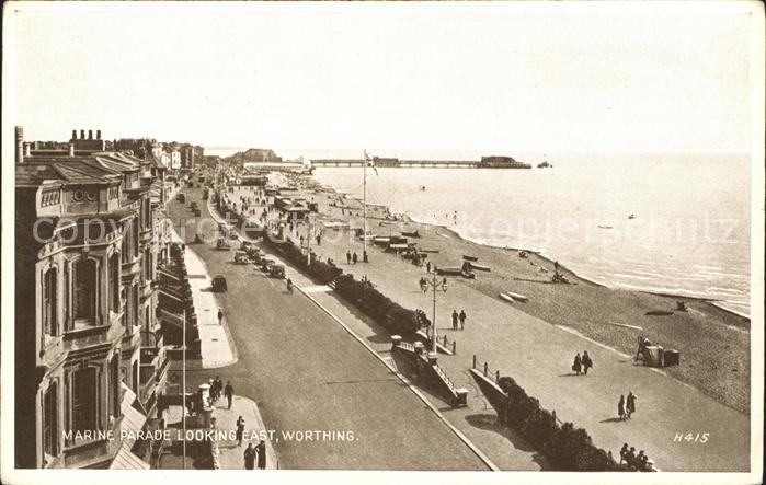 Worthing West Sussex Marine Parade Looking East