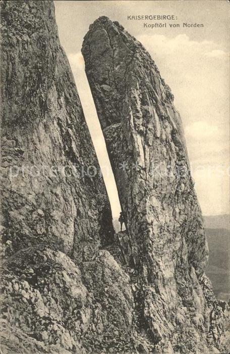 Kaisergebirge Kopftoerl von Norden