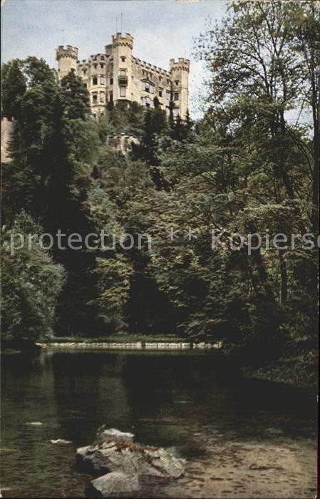 Hohenschwangau Schloss Hohenschwangau mit Schwanteich