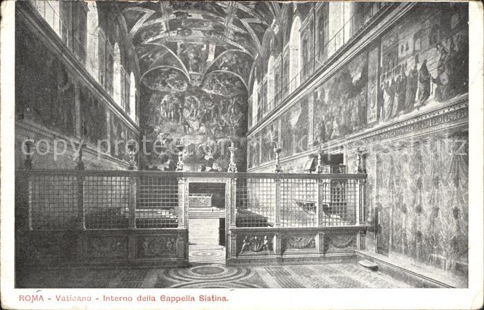 Roma Rom Vaticano Interno della Capella Sistina