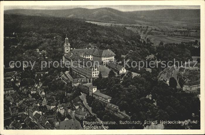 Rudolstadt Schloss Heidecksburg und Schlosskaffee Fliegeraufnahme