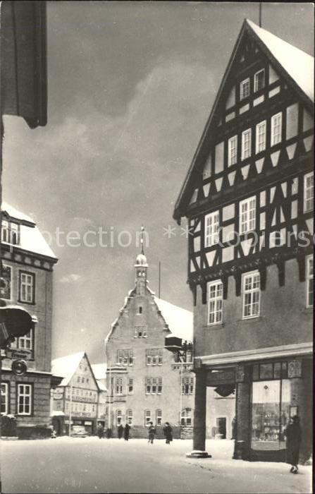 Schmalkalden Thueringen Blick zum Markt