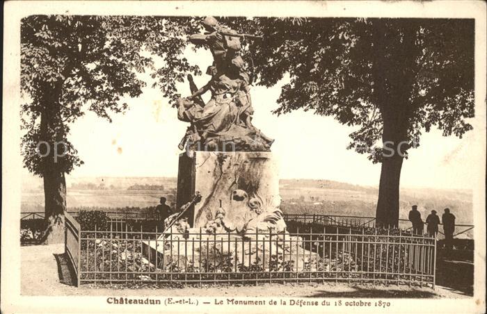 Chateaudun Le Monument de la defense du 18 octobre 1870