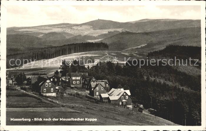 Masserberg Blick nach der Meuselbacher Kuppe