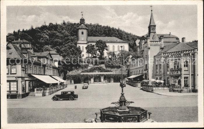 Leutenberg Thueringen Marktplatz Brunnen