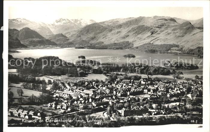 Keswick on Derwentwater from Latrigg