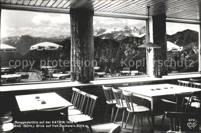 Bad Ischl Salzkammergut Berggaststätte auf der Katrin mit Dachs