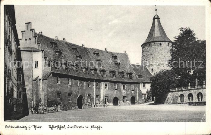 Altenburg Thueringen Schlosshof Junkerei und Flasche