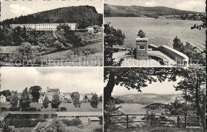 Voehl Marie Juchacz Heim am Edersee AWO Heim Asel Gedenkstein Voehl Hochstein