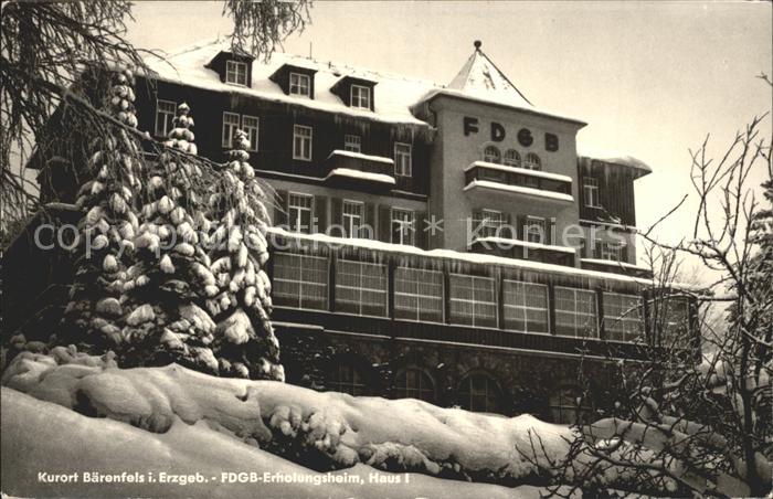 Baerenfels Erzgebirge FDGB Erholungsheim