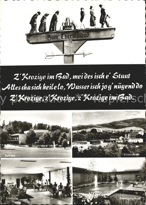 Bad Krozingen Kurhaus Baederviertel Trinkhalle Bewegungsbad Orig Wegweiser